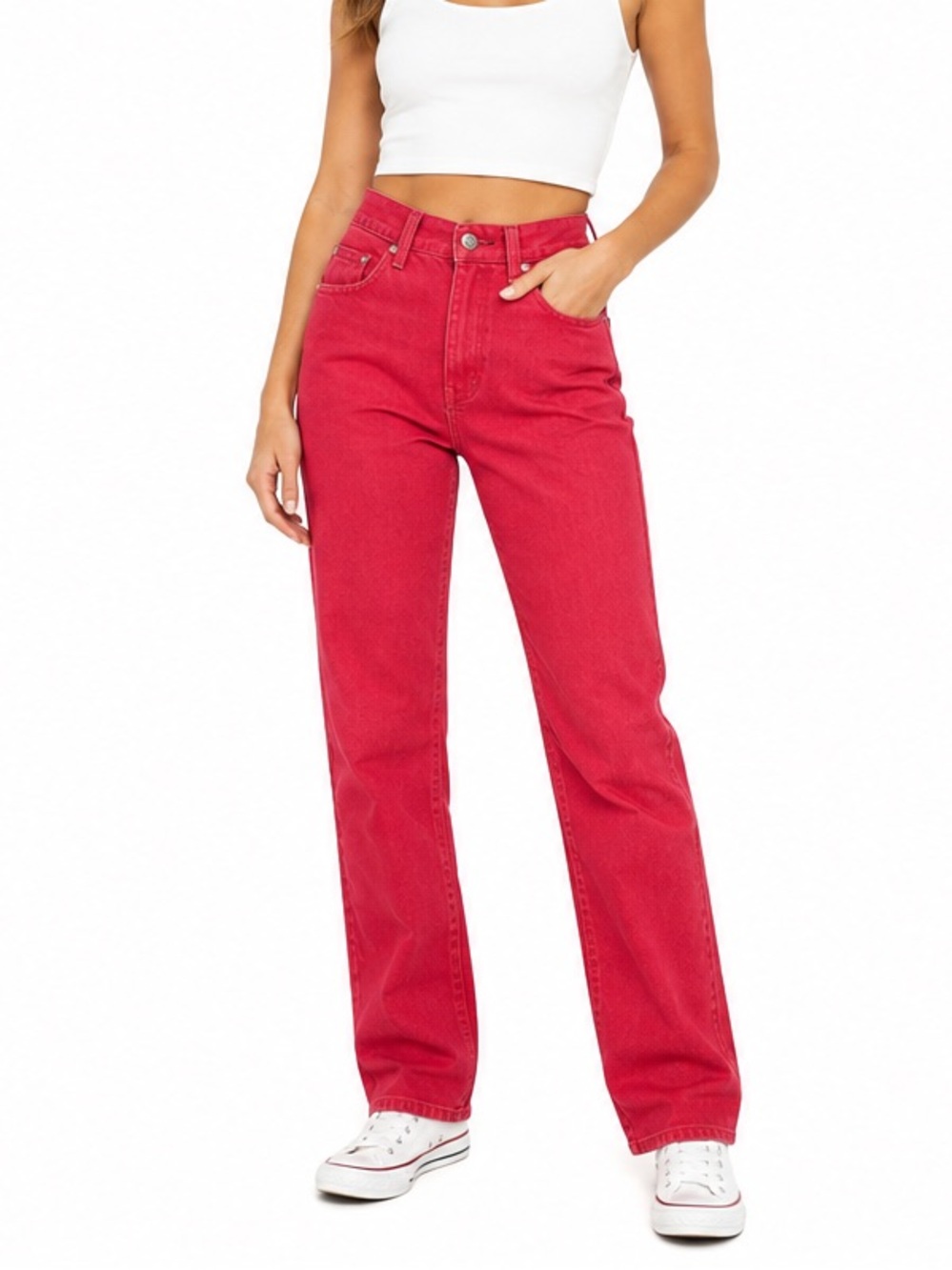 Vintage Levi’s 531 Pink Jeans Made in Canada 100% Cotton High Rise Size 32